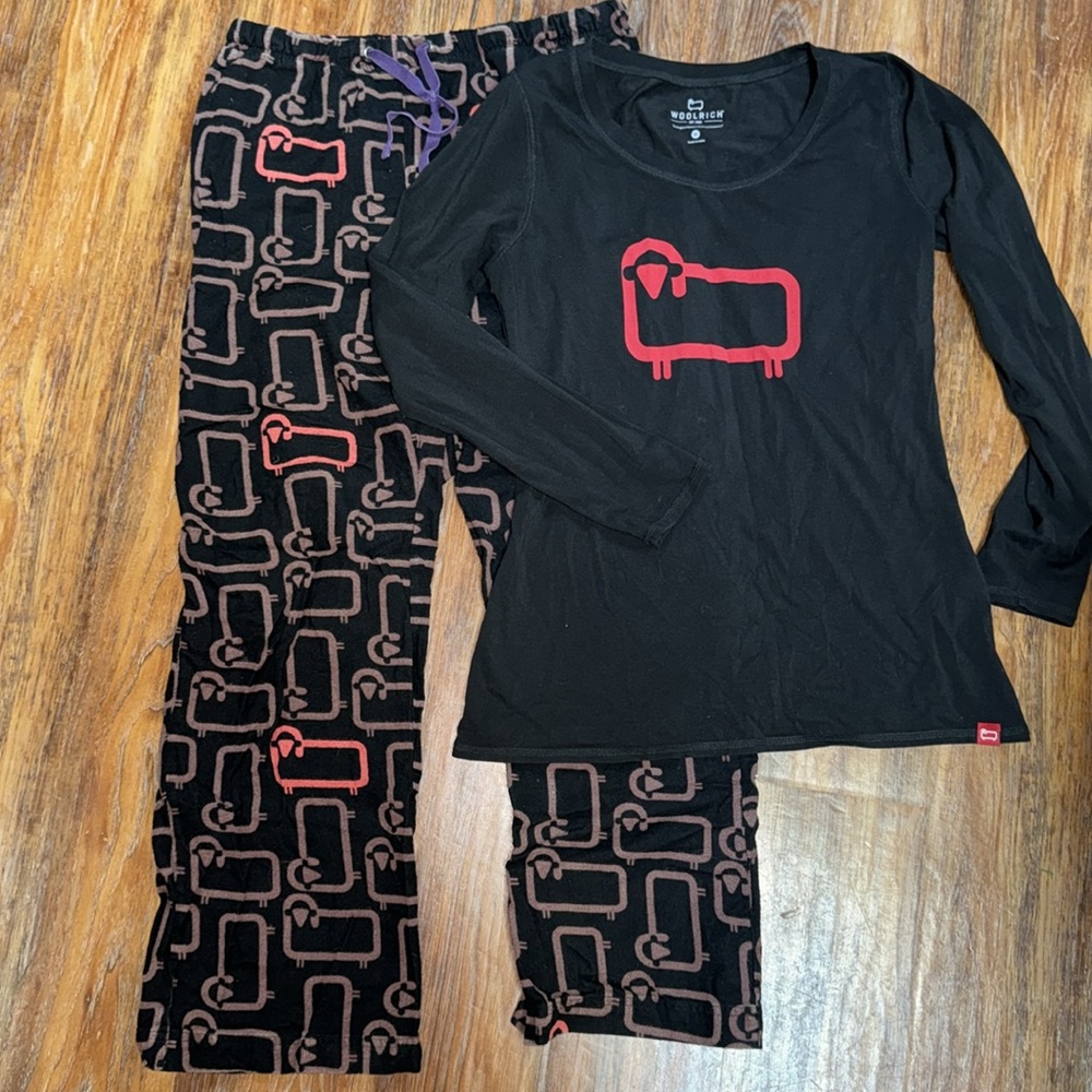 Woolrich print Flannel pajama pant set